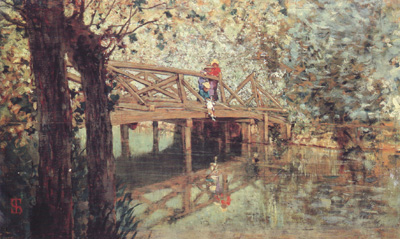 The Wooden Footbridge at  Combes-la-Ville (nn02)